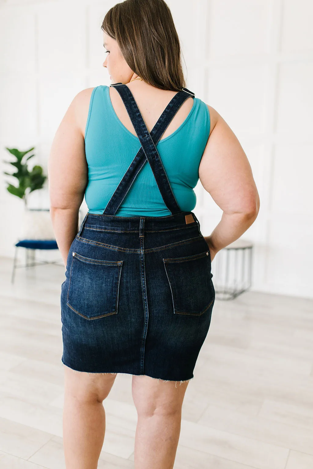 Agnes Denim Overall Dress