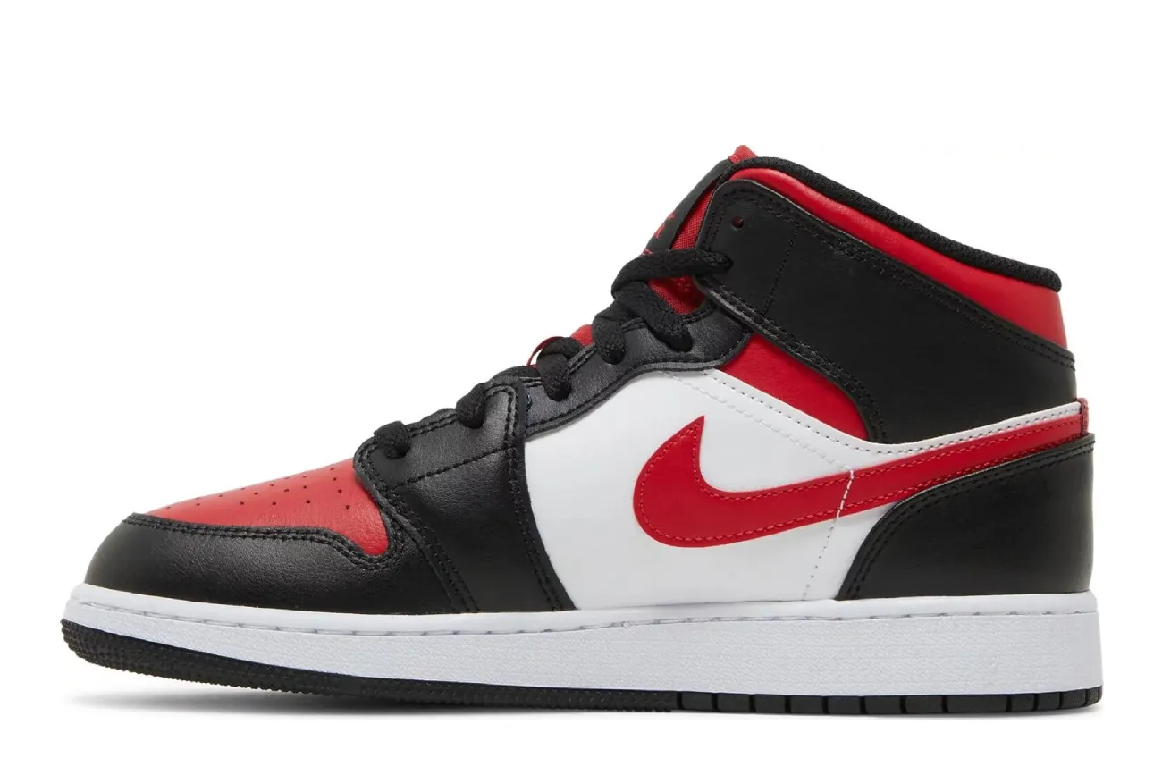 Air Jordan 1 Mid GS 'Black Gym Red'