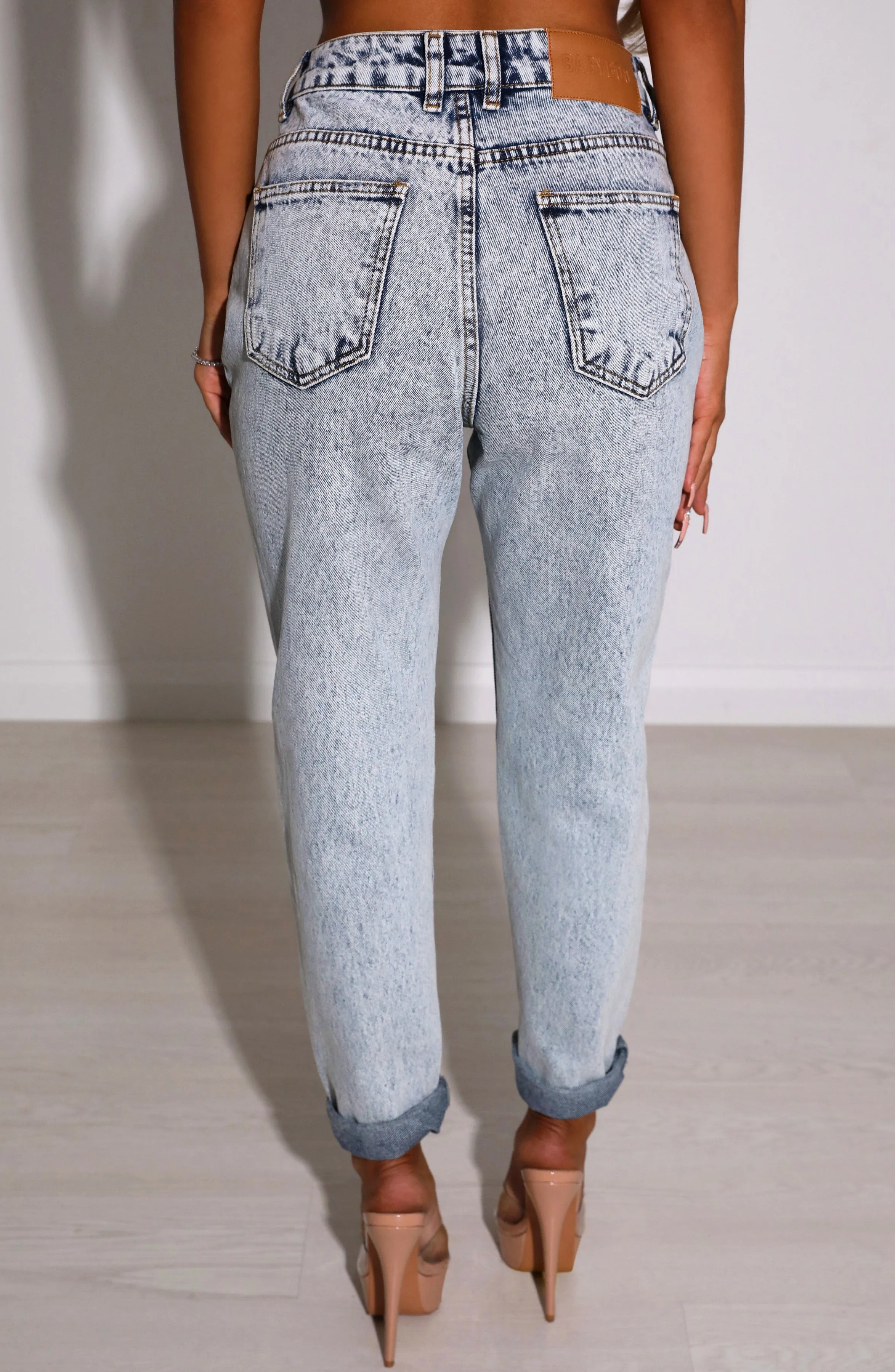 Ali Boyfriend Jeans - Acid Blue