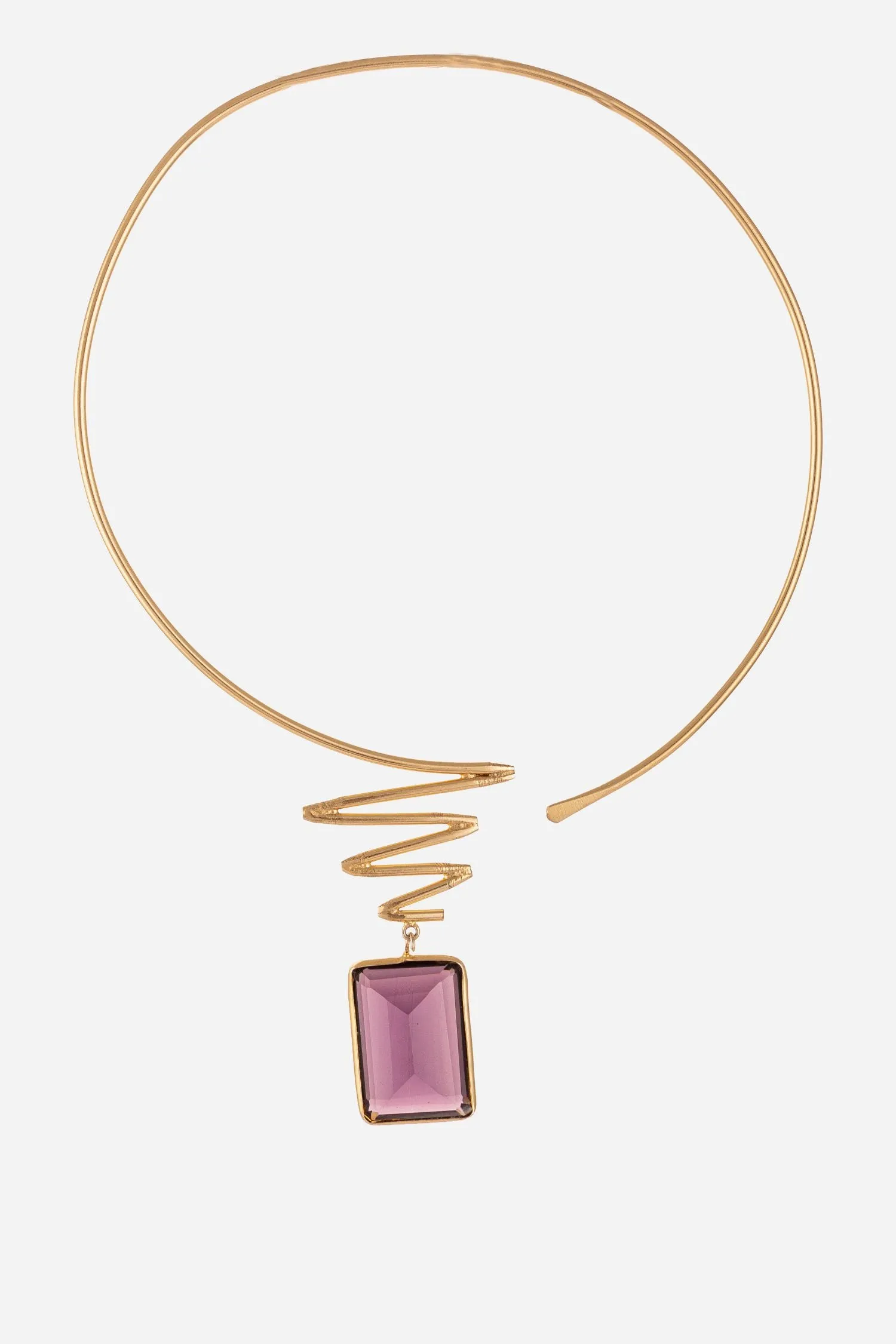 Amethyst Stone Lightweight Necklace