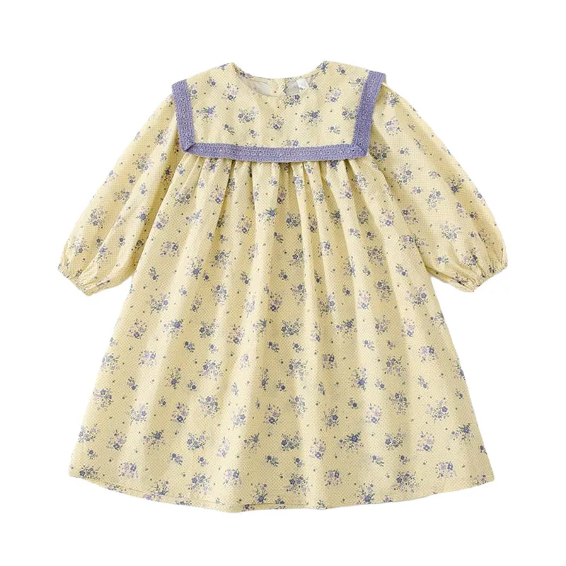 Baby Kid Girls Flower Print Dresses