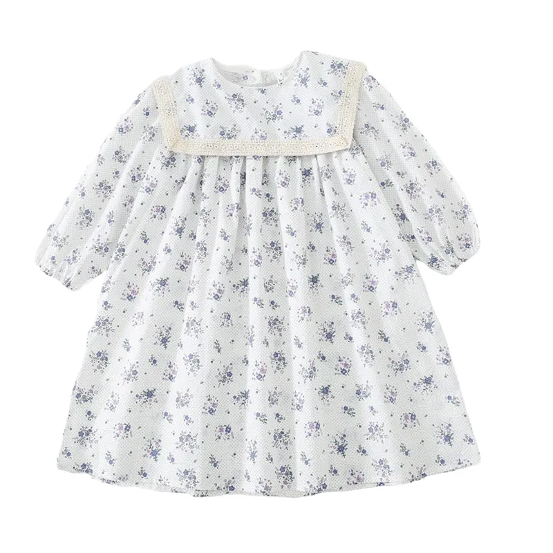 Baby Kid Girls Flower Print Dresses