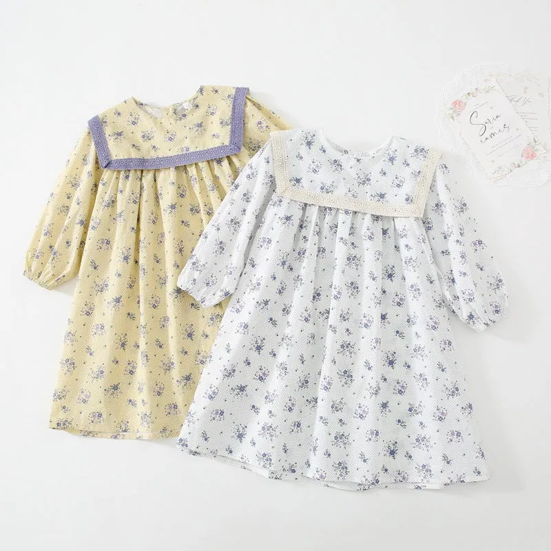 Baby Kid Girls Flower Print Dresses