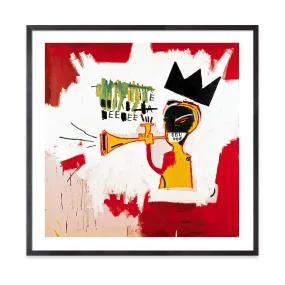 Basquiat: Trumpet Framed Print