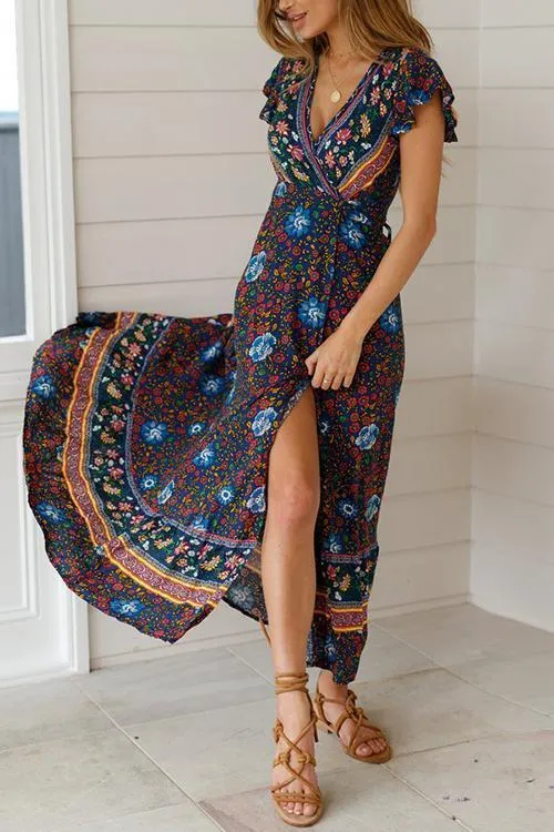 Bohemian Floral Maxi Dress