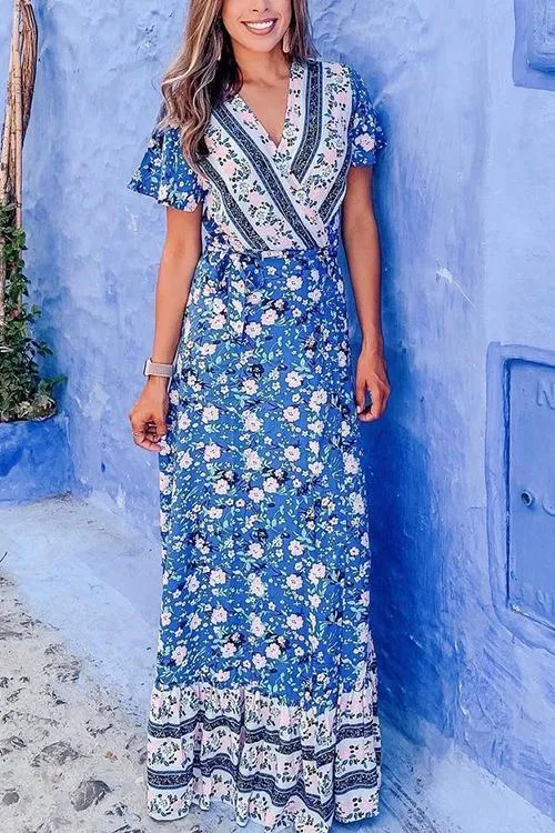 Bohemian Floral Maxi Dress