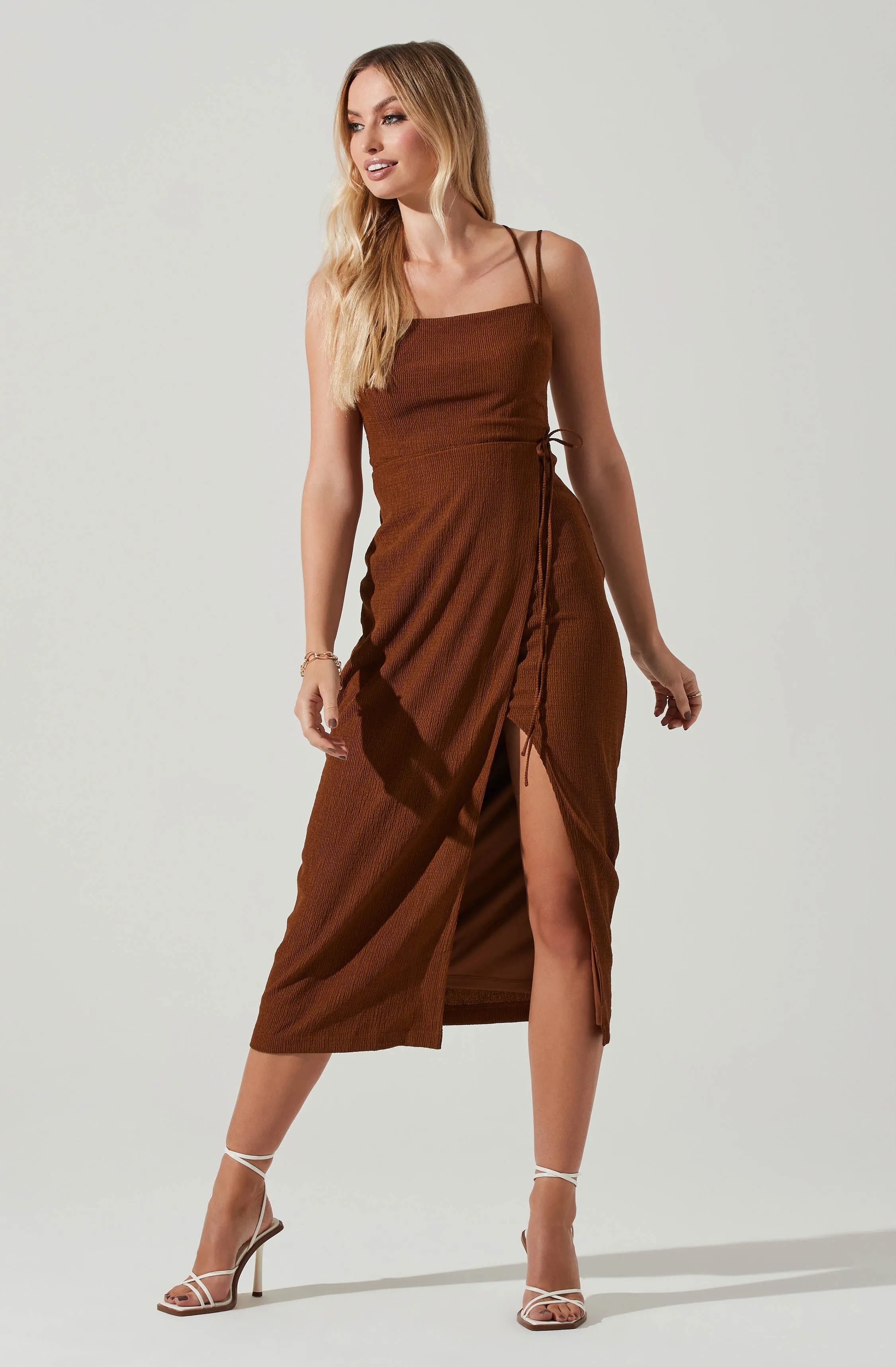 Brinda Wrap Midi Dress