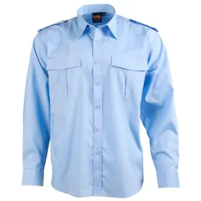 BS06L Unisex Epaulette Long Sleeve Shirt