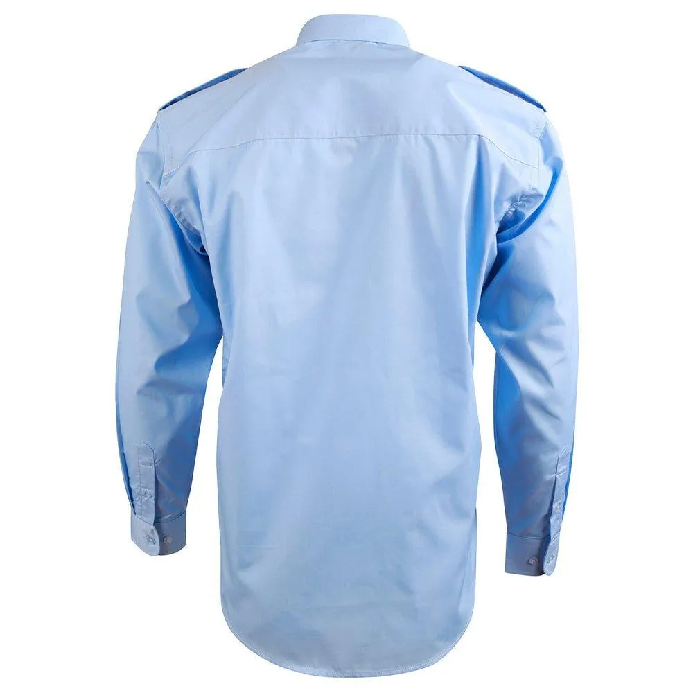 BS06L Unisex Epaulette Long Sleeve Shirt