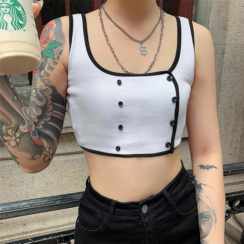 Buttons Crop Top