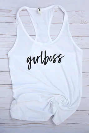 Classic Tank - GirlBoss - White