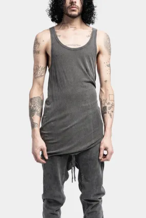 Cotton tank top, Acid grey