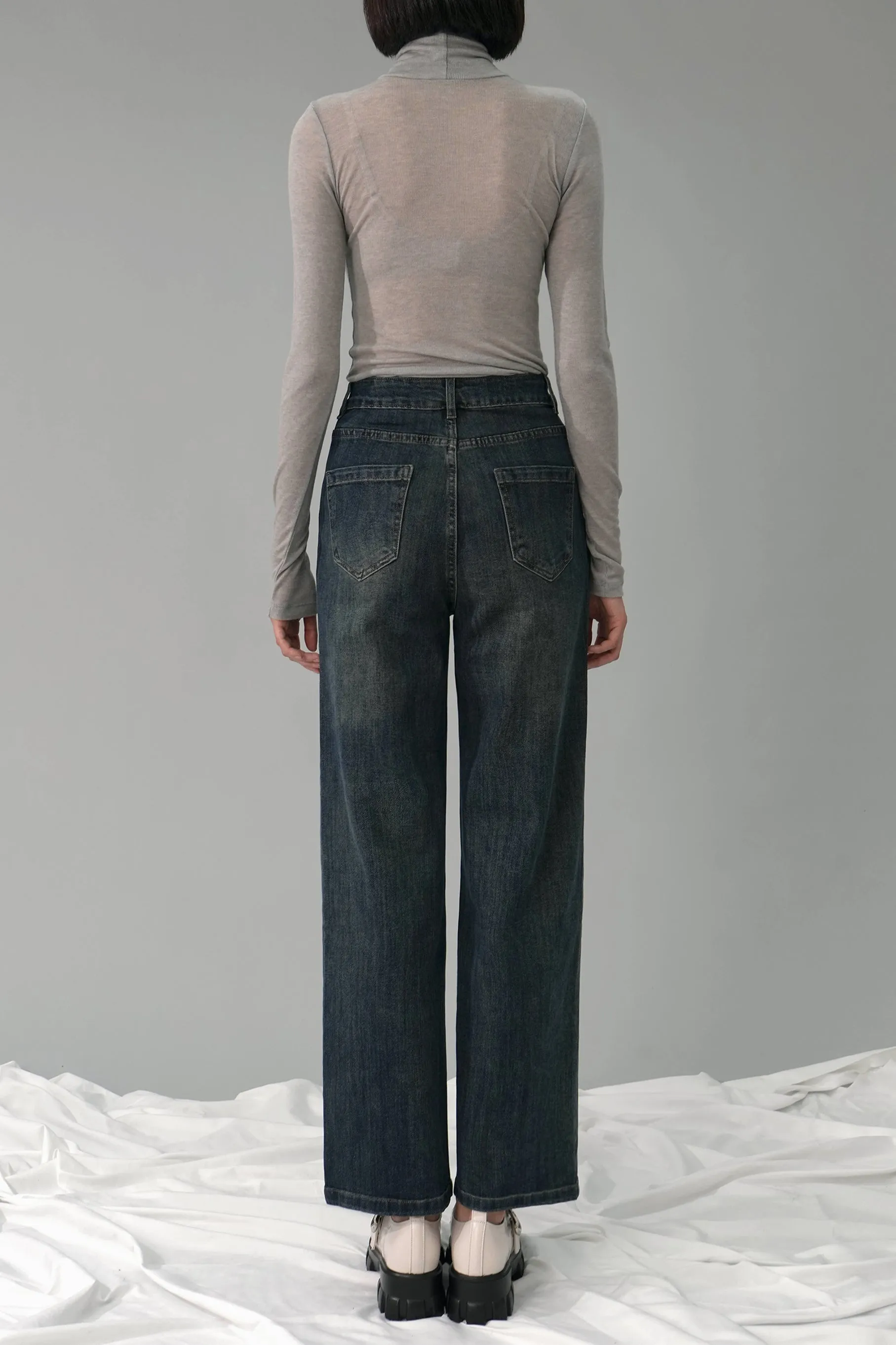 Deana Denim Jeans, Dark Blue