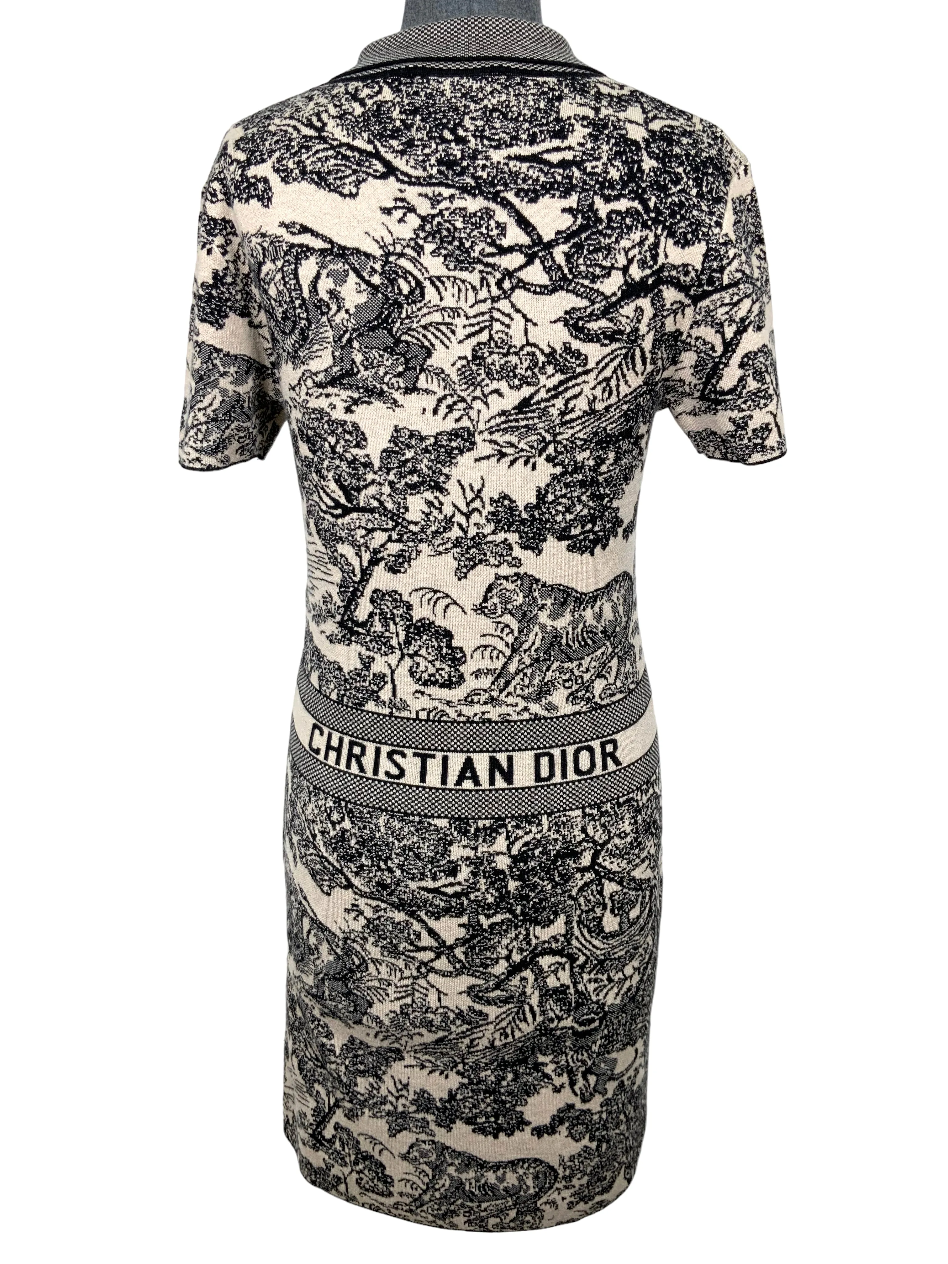 Dior Toile de Jouy Jungle Printed Dress Size M