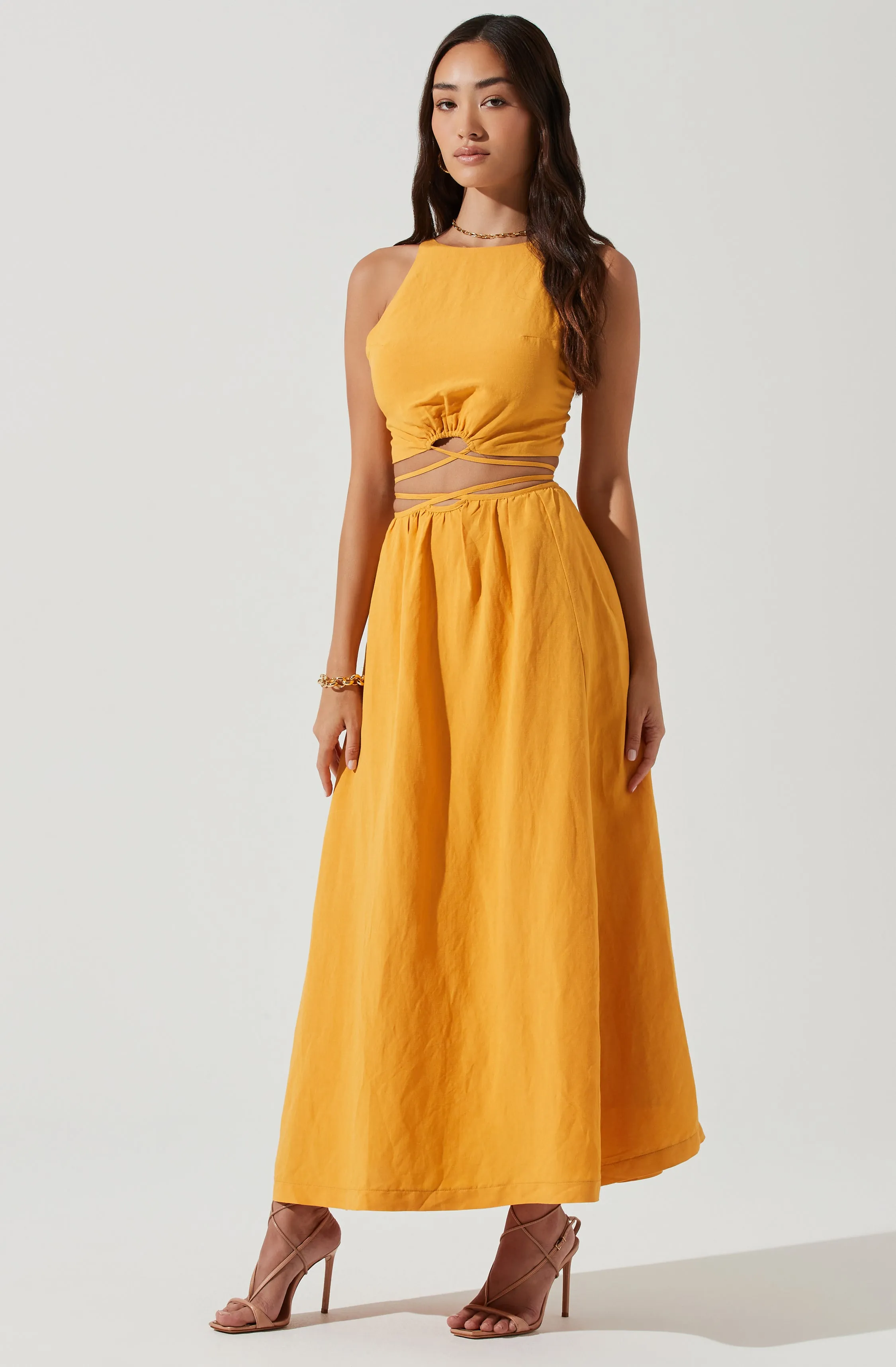 Divine Tie Waist Maxi Skirt