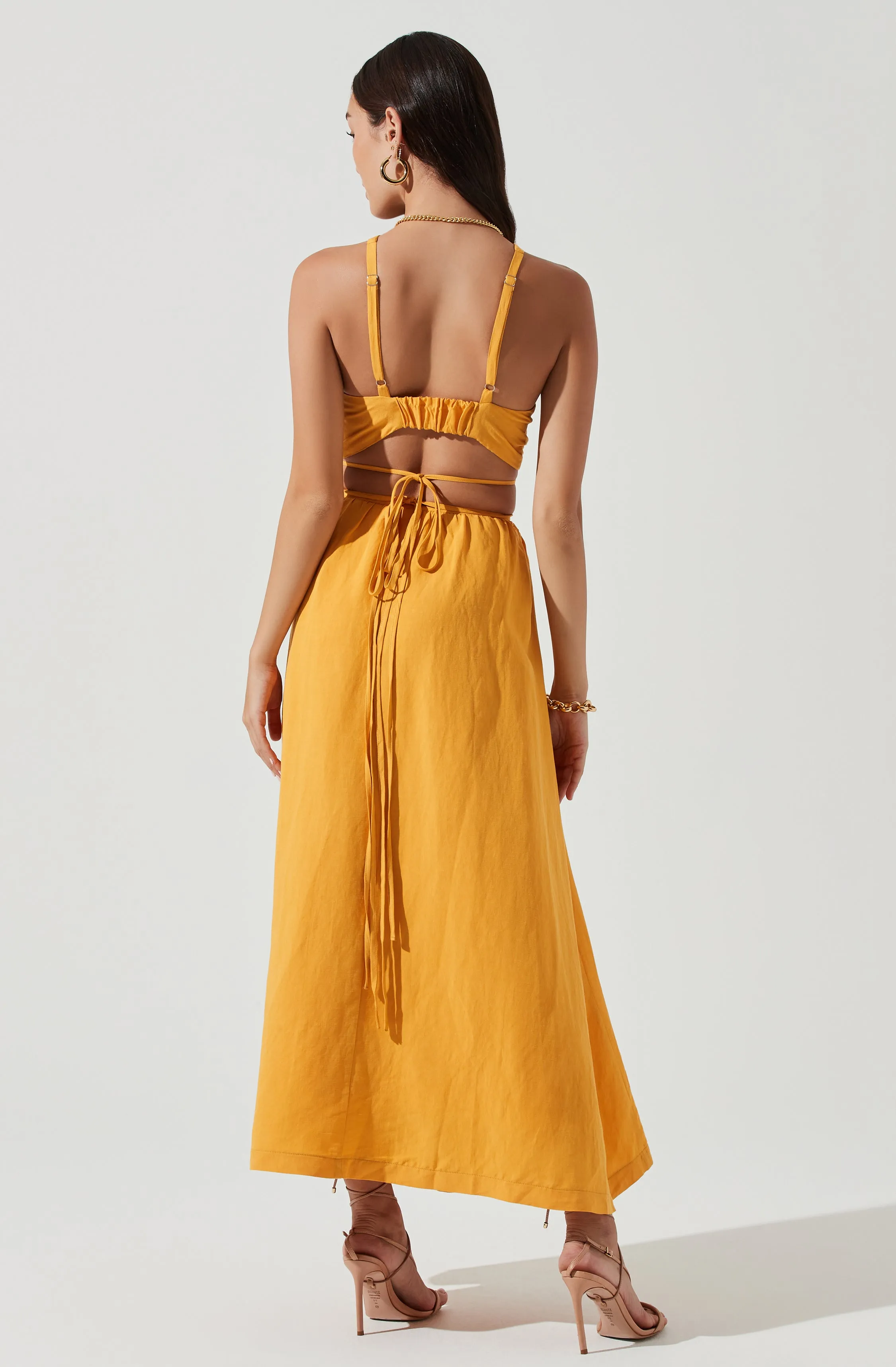 Divine Tie Waist Maxi Skirt