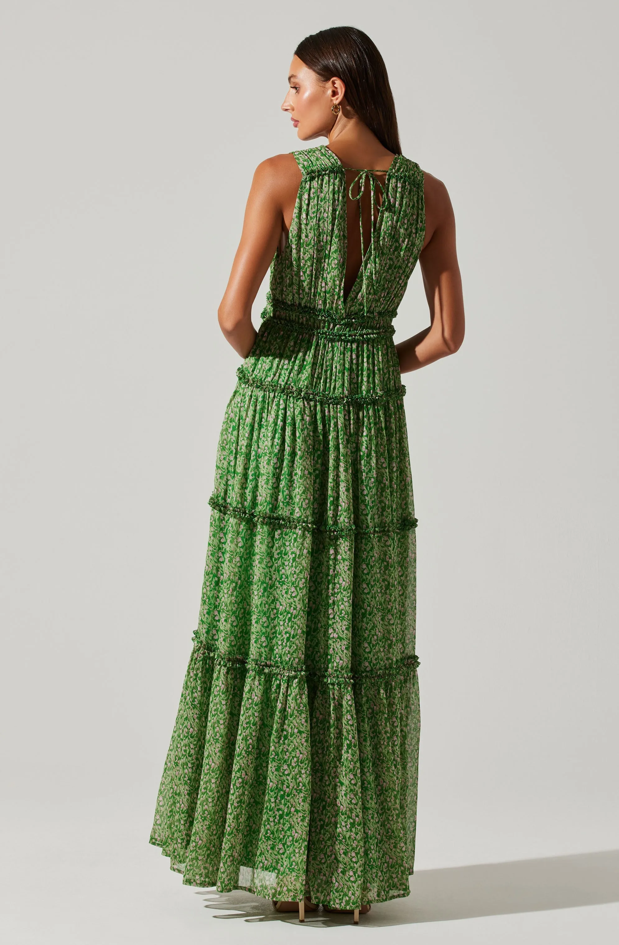 Edessa Tiered Ruffle Maxi Dress