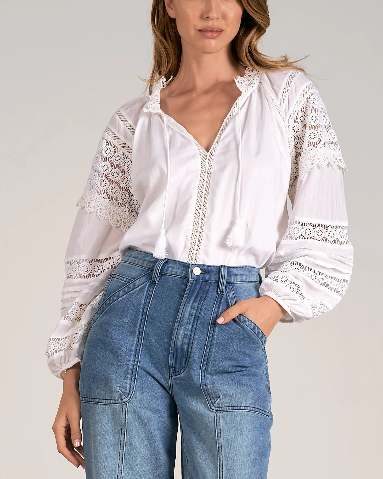 Elan Crochet Blouse