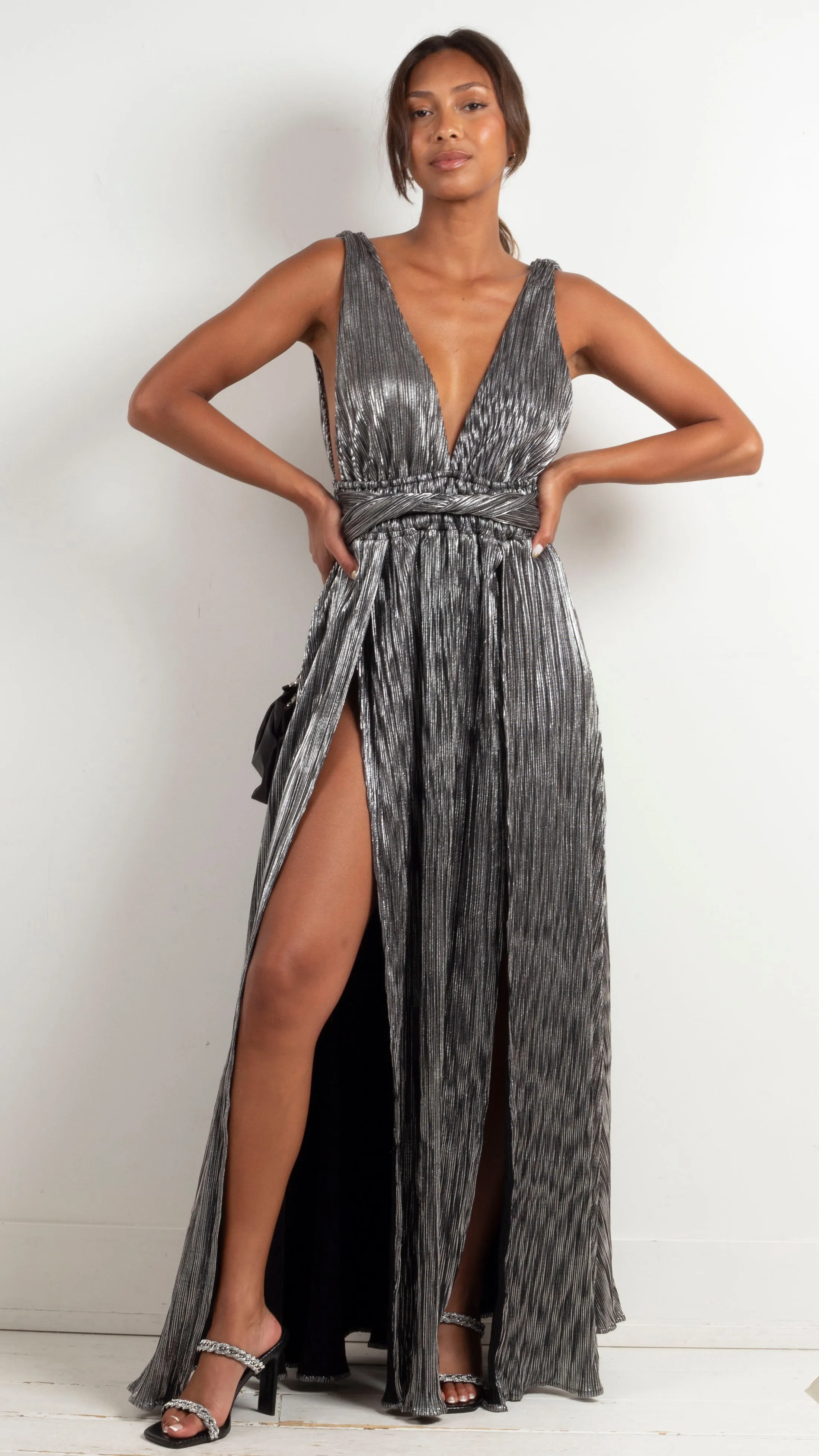 Elixir Maxi Dress - Silver