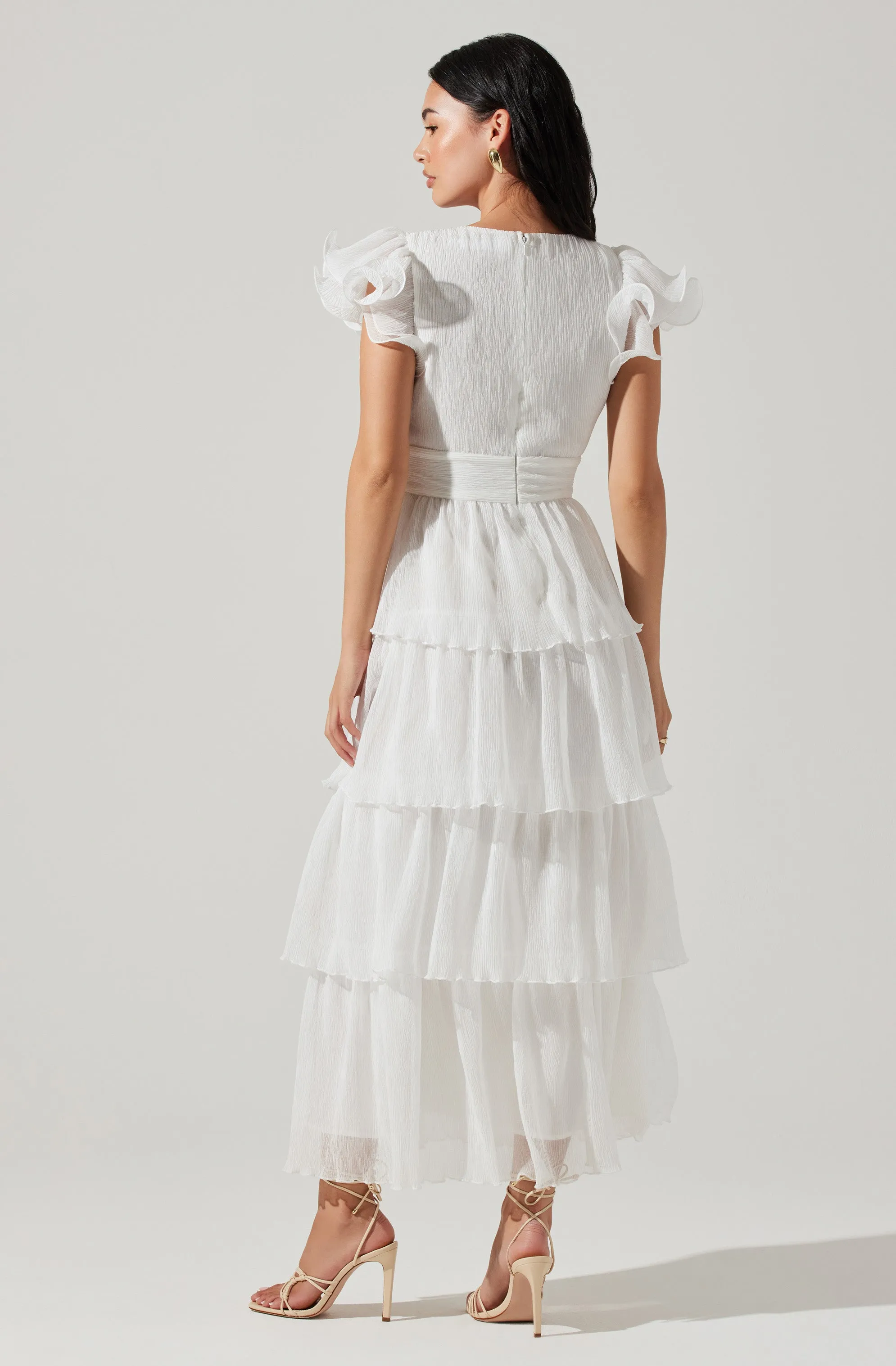 Emporia Tiered Tulle Midi Dress