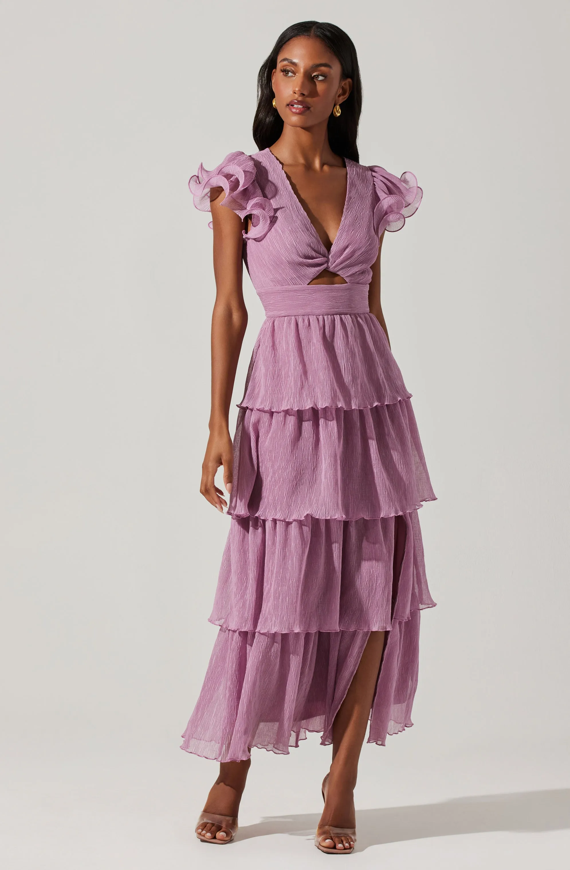 Emporia Tiered Tulle Midi Dress