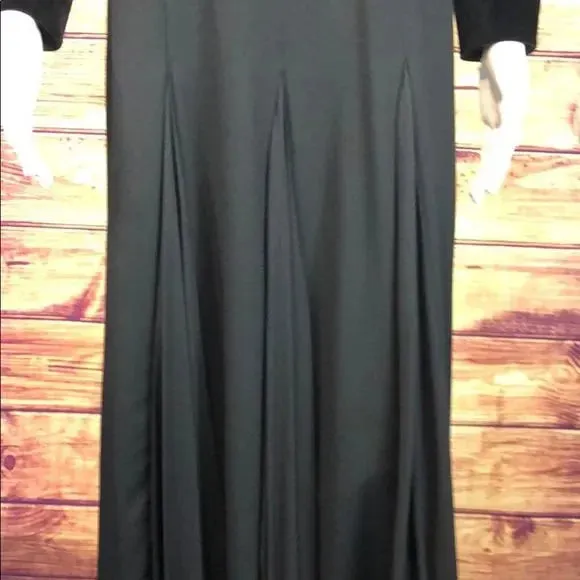 Escada Black Dress with Velvet Trim