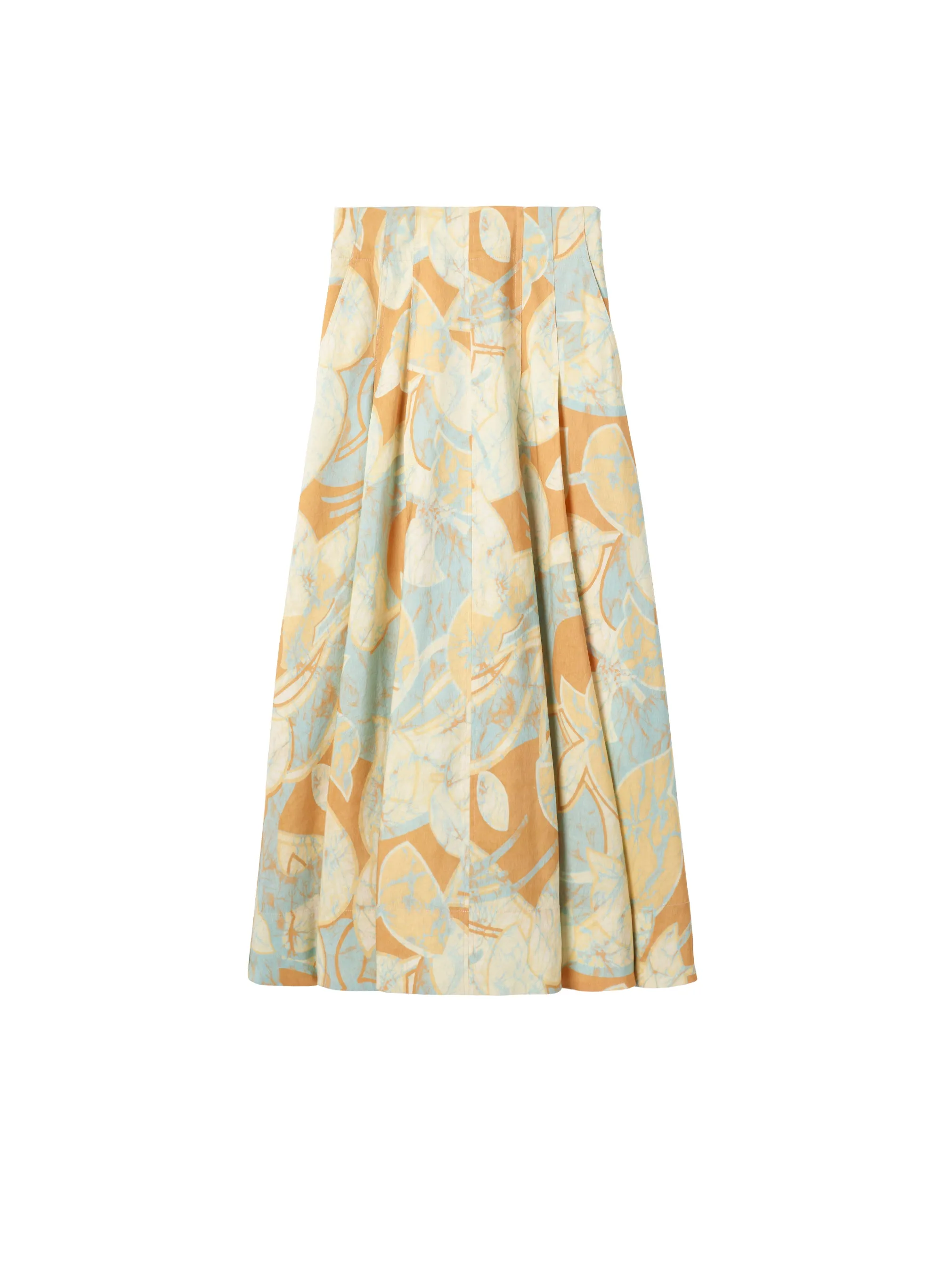 Eve Linen Poplin Midi Skirt