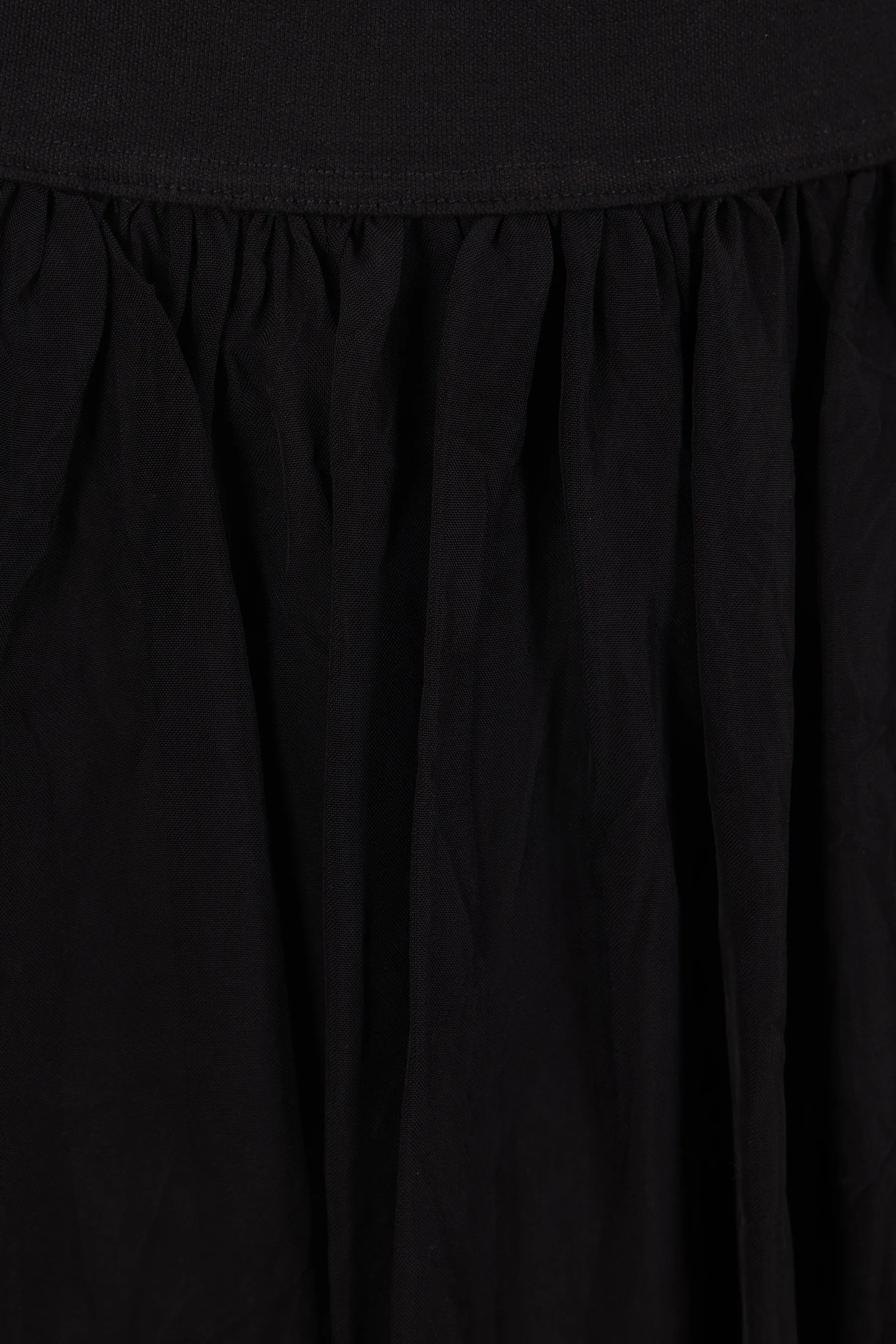 Gillian wrinkled pleated viscose skirt