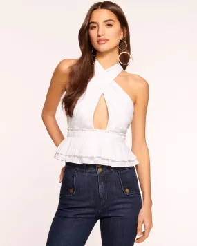 Grace Cutout Halter Tank Top