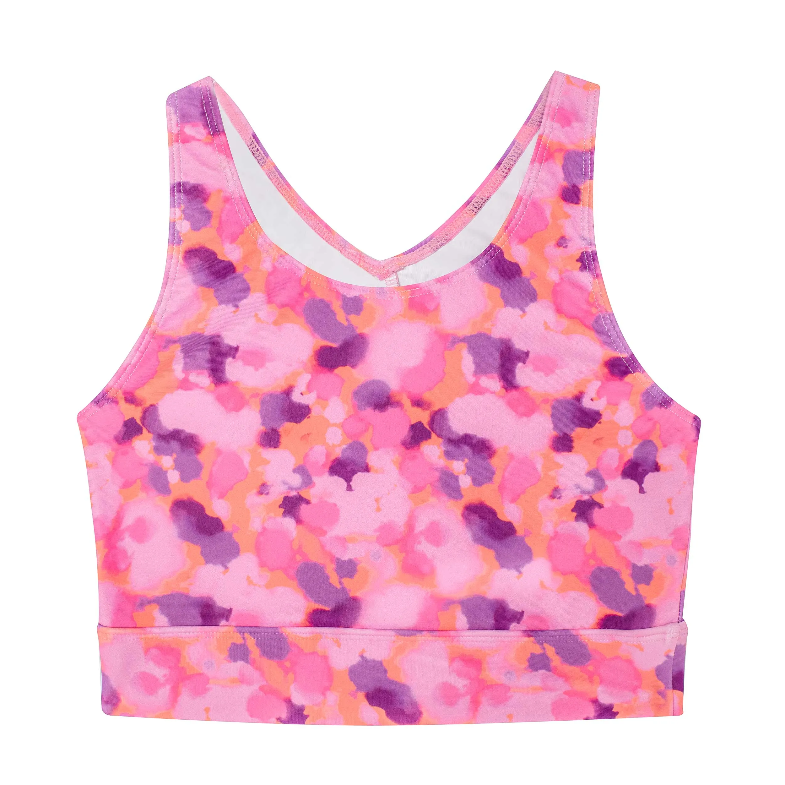 Jazzy: Varsity Crop with Keyhole in Pumped up Paint Print