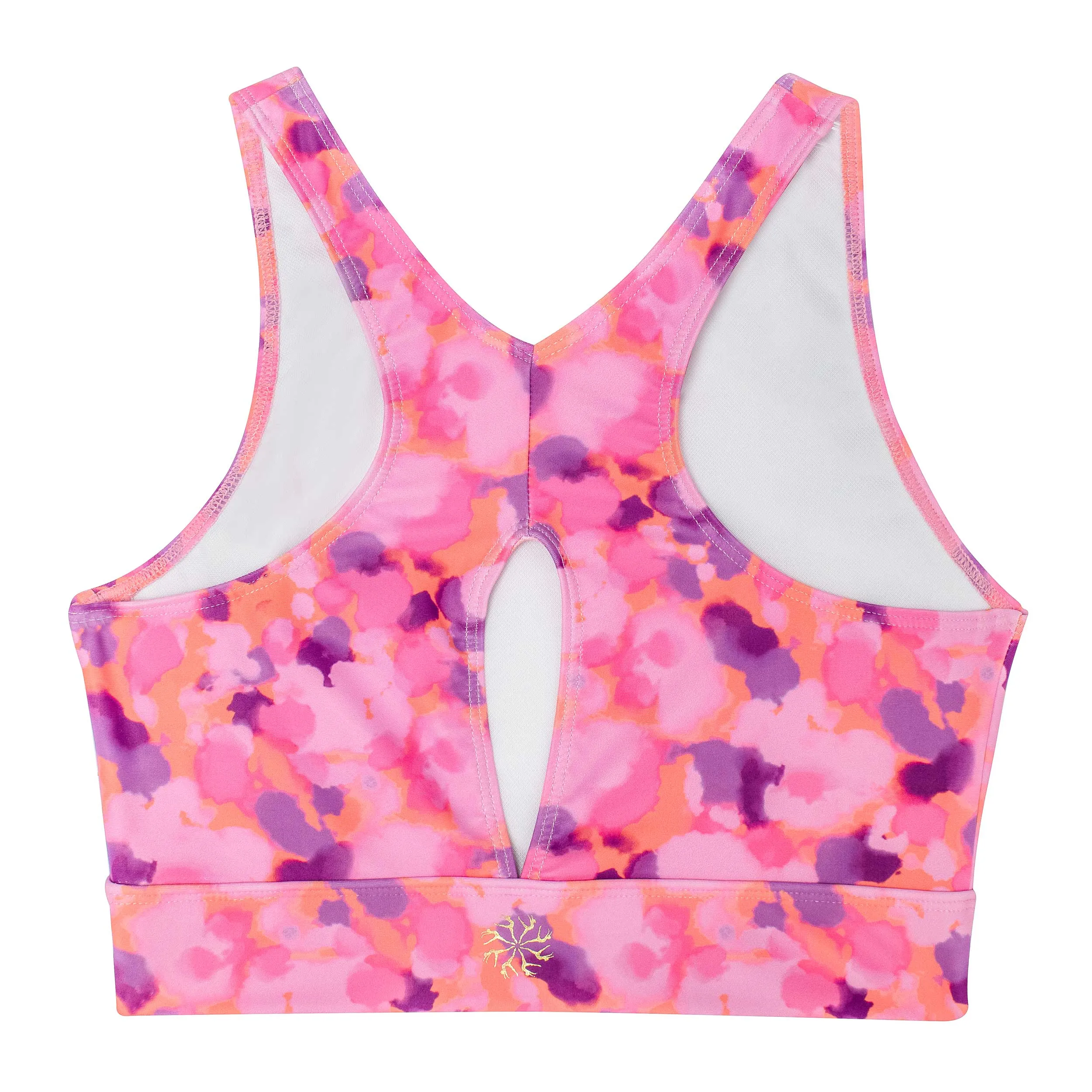 Jazzy: Varsity Crop with Keyhole in Pumped up Paint Print