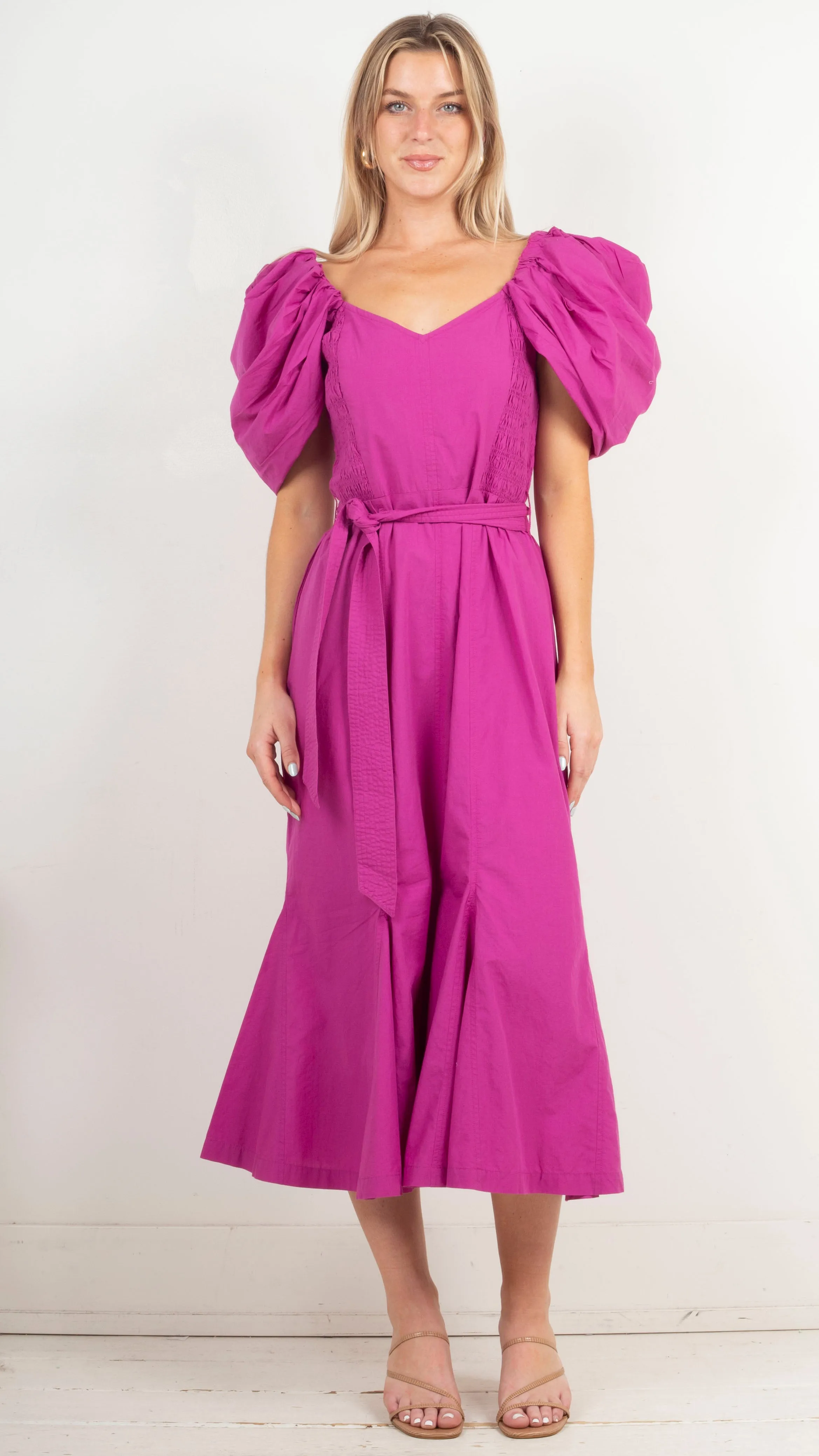 Malina Dress - Bright Pink