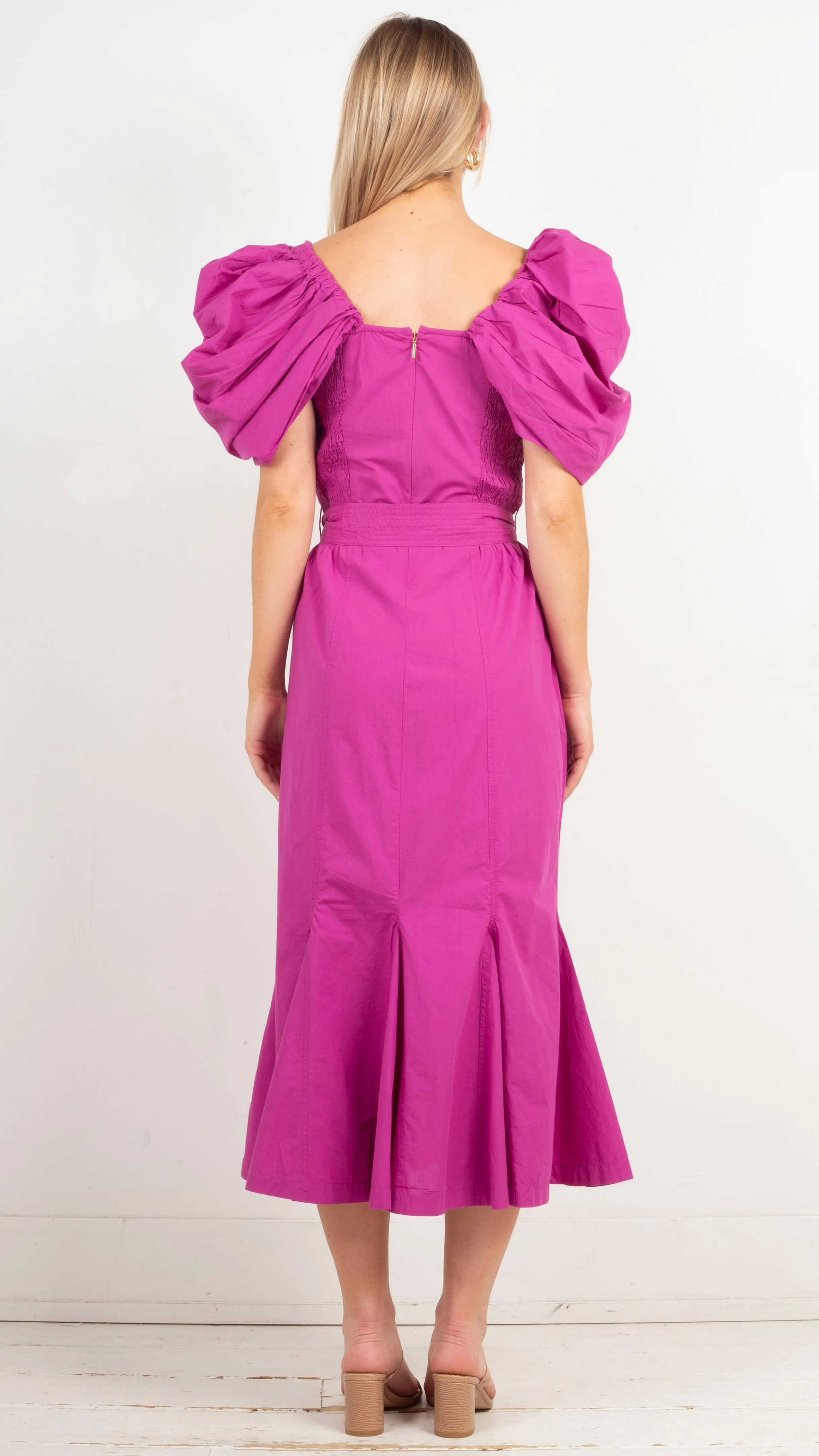 Malina Dress - Bright Pink