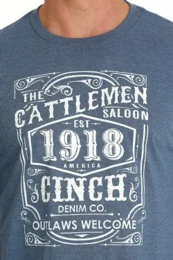 Men's Cinch THE CATTLEMEN SALOON CINCH TEE - BLUE