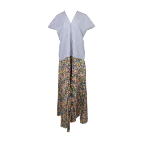 Multi-Print Long Dress