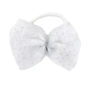 oh baby! Glinda Bow Nylon Headband - White