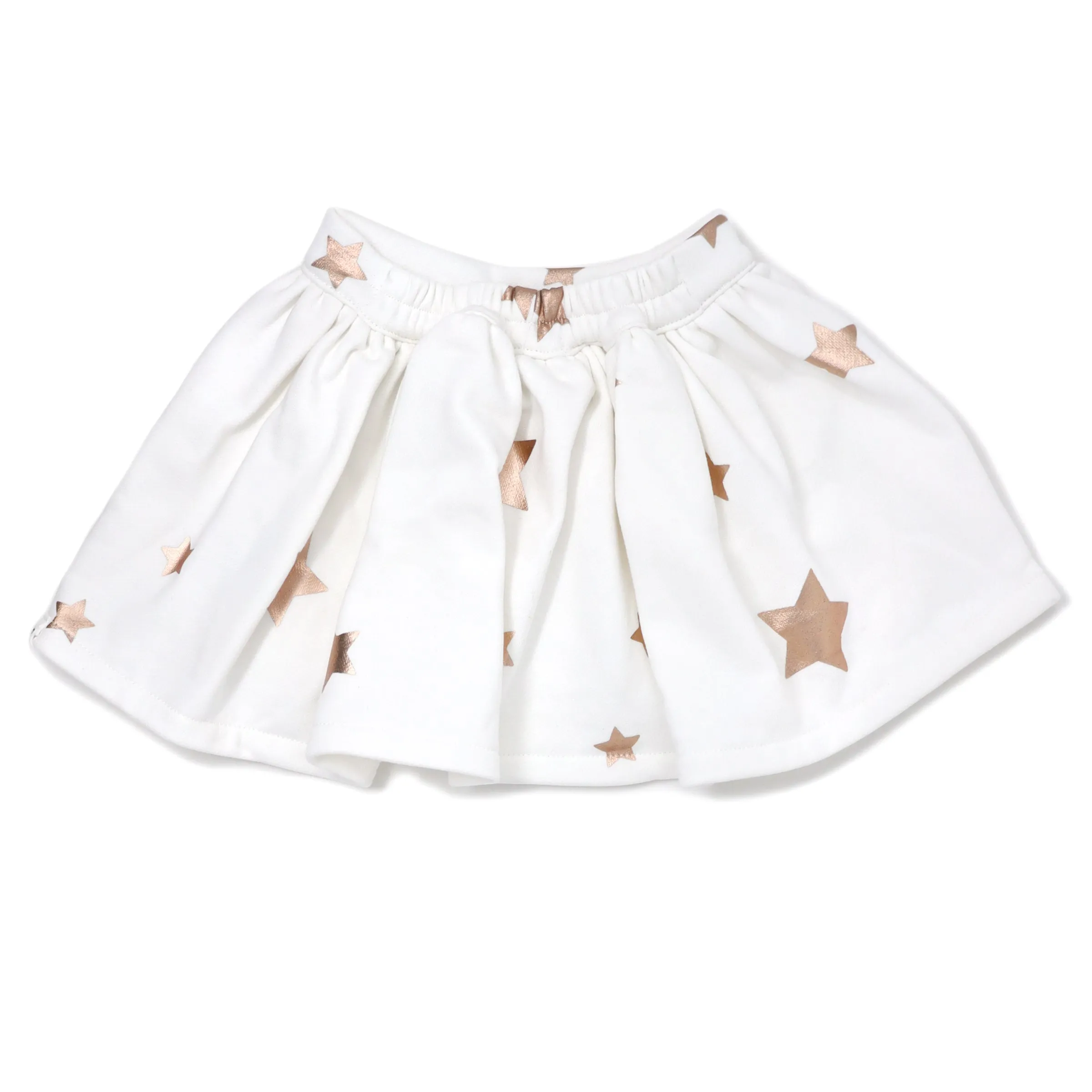 oh baby! Rosegold Stars Millie Pocket Skirt - Cream