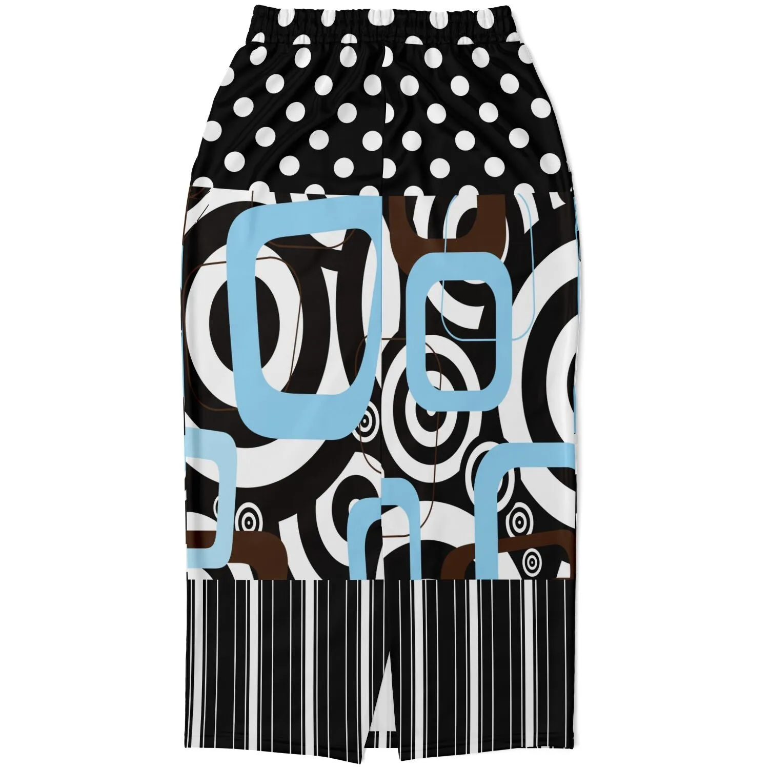 Pacific Palisades Geo Swirl Eco-Poly Long Pocket Skirt