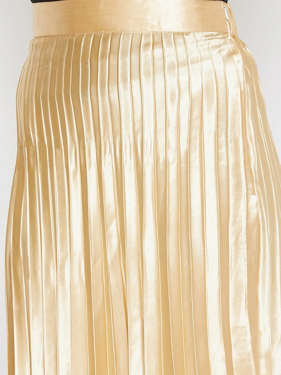 Pleated Midi Skirt