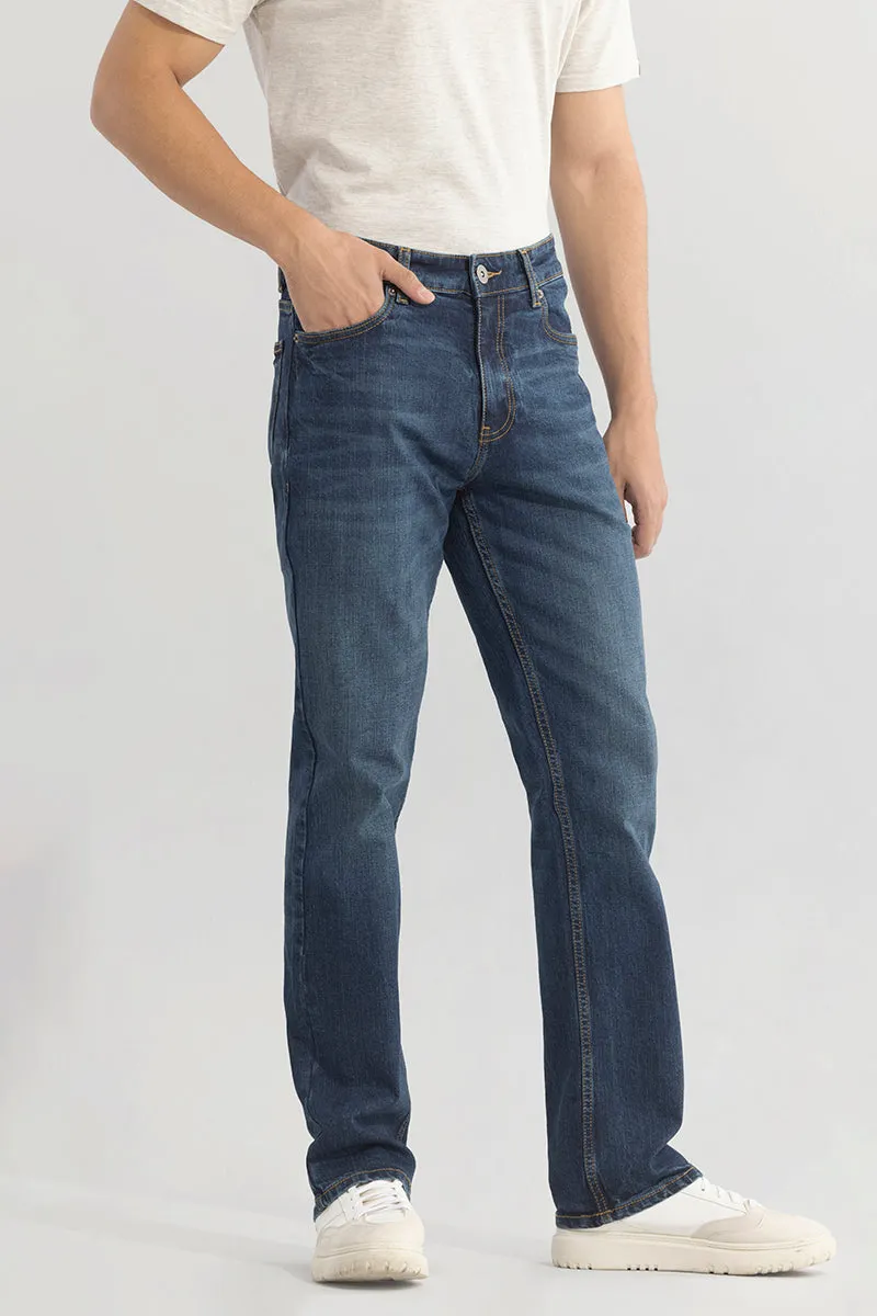 Ravish Washed Blue Straight Fit Jeans