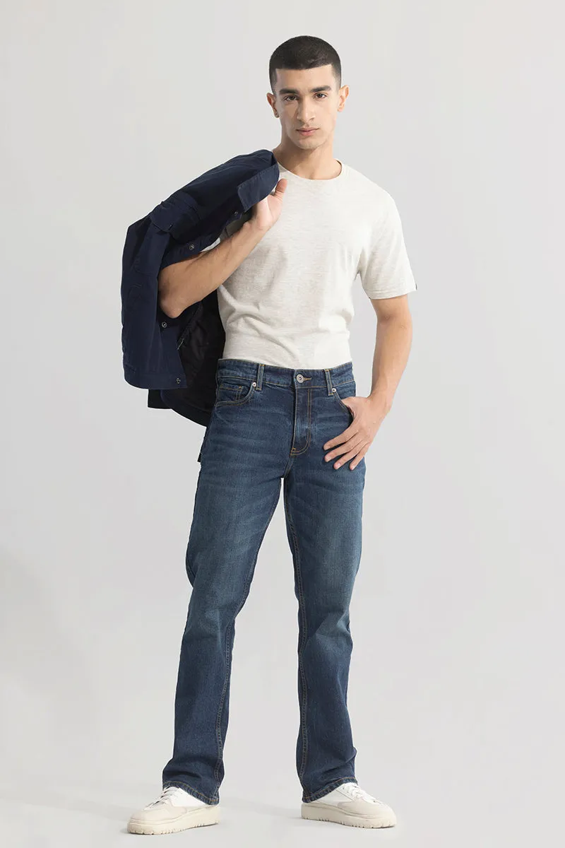 Ravish Washed Blue Straight Fit Jeans