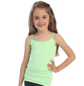 Ribbed Stretch Tank Top - Green