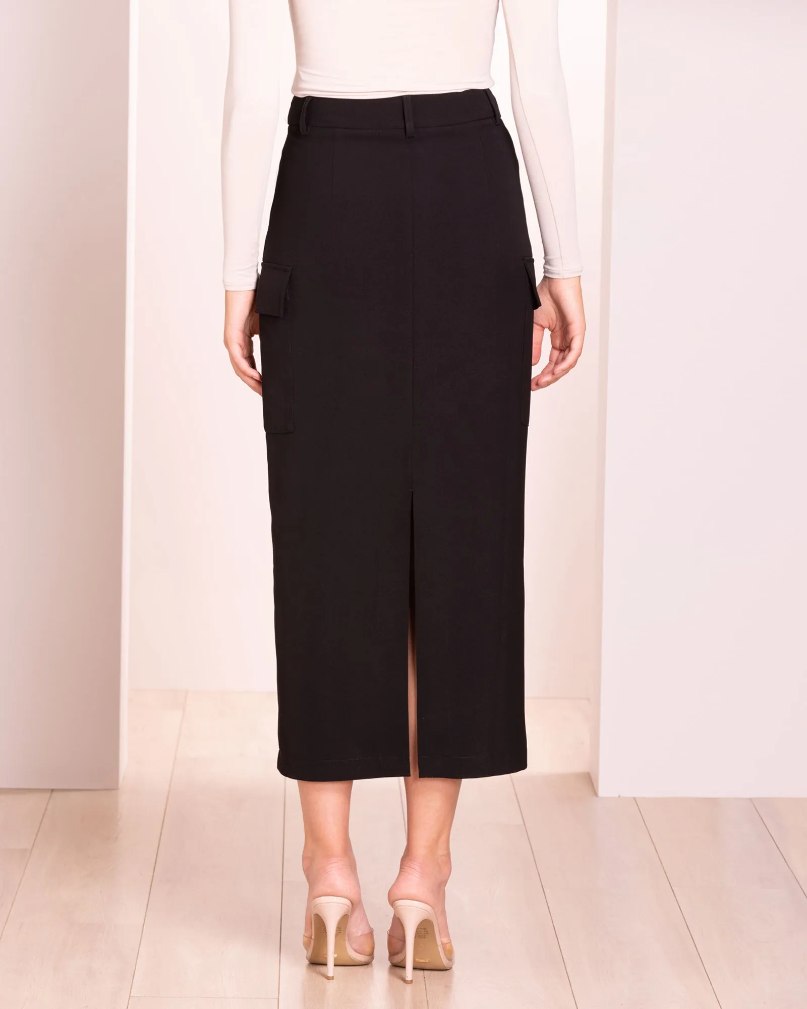 Siela Cargo Midi Skirt