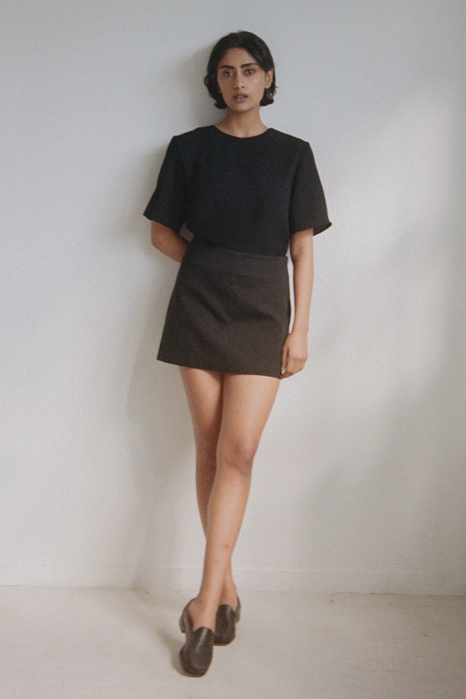 Suit Mini Skirt in Black