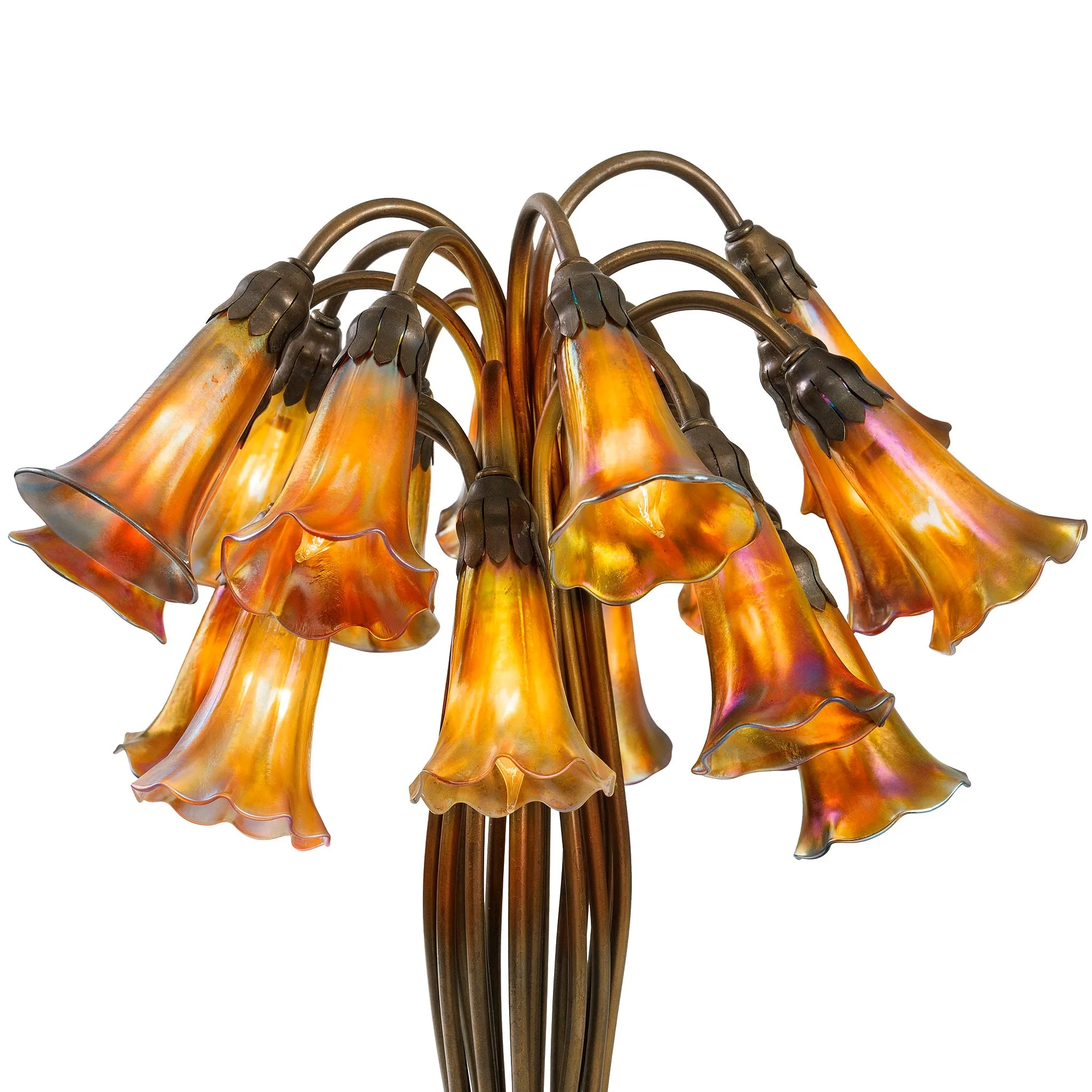 Tiffany Studios New York "Eighteen Light Lily" Table Lamp