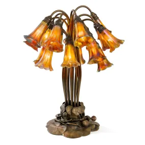 Tiffany Studios New York "Eighteen Light Lily" Table Lamp