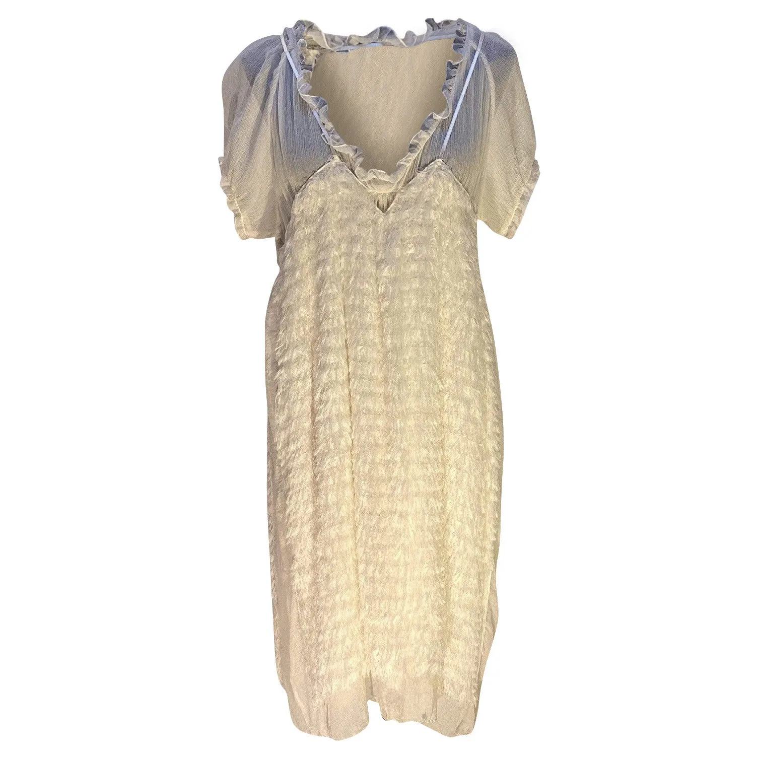 Undercover Vintage Sheer Feather Dress