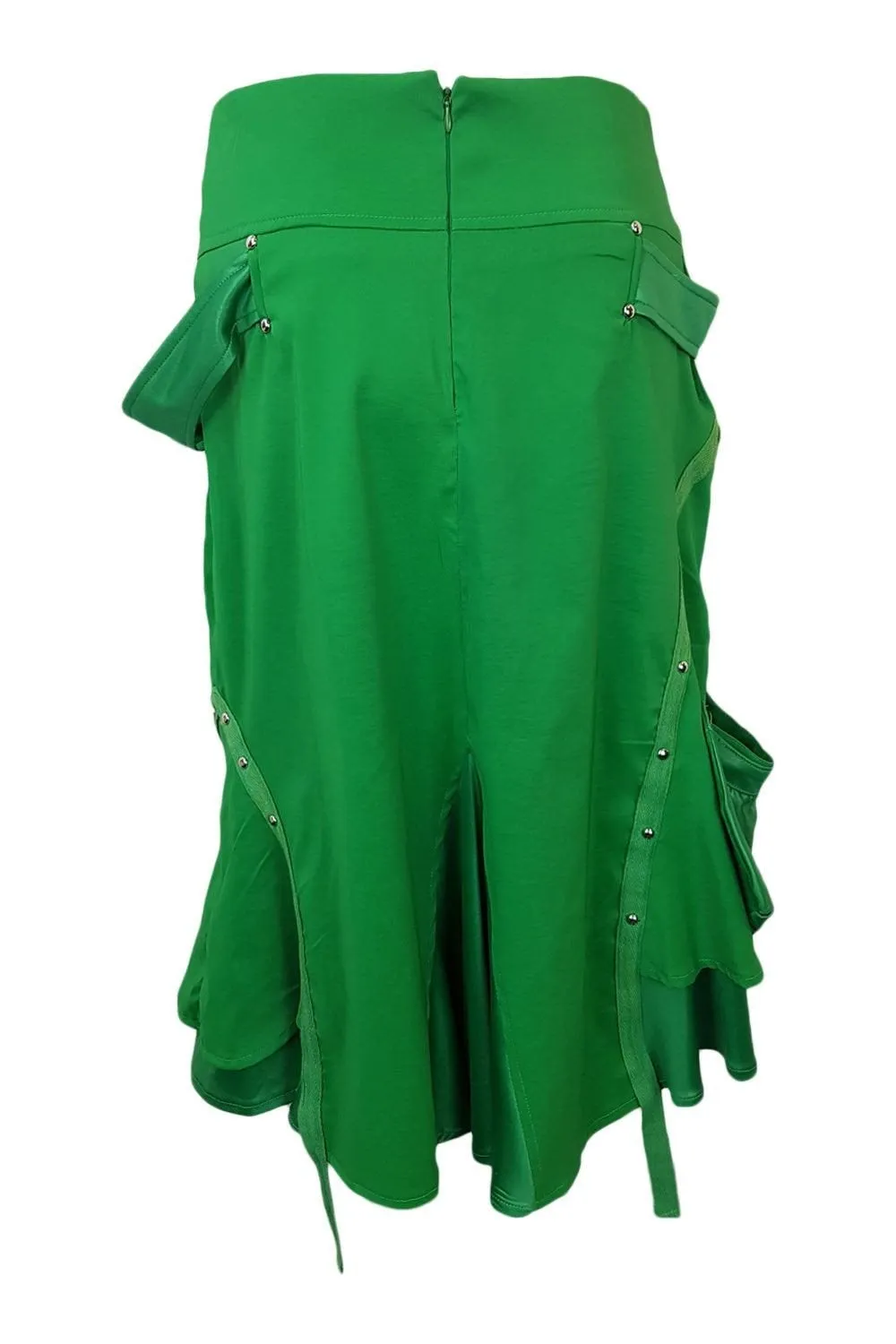 VOUS LES FEMME Green Knee Length Skirt (UK 6)